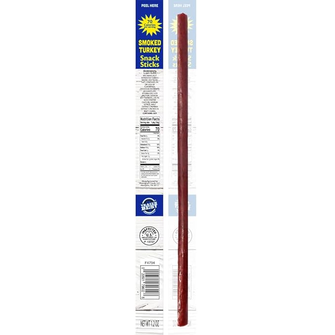 Trail’s Best 1.2oz Smoked Turkey Snack Sticks - 24-ct Box