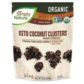 Generic Simply Nature Organic Keto Dark Chocolate Coconut Clusters - 10 Oz Full Size