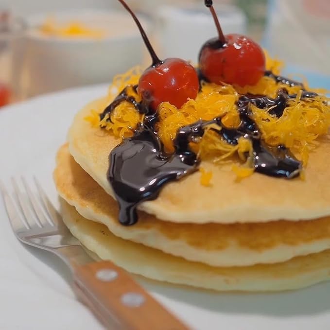เชฟจ๋า Vanilla Flavored Pancake and Waffle Mix Easy Just-Add-Water Baking Base Premium Pastry Flour Blend for Breakfast and Dessert Snacks (150g)