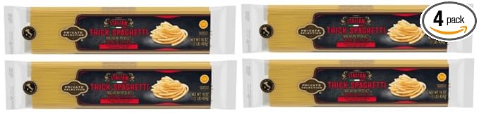 Pack Of 4 Italian Thick Spaghetti 16 oz
