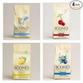 Sticky Fingers Scone Mix Variety Pack of 4 (Original Wild Blueberry Tart Cherry and Lemon Poppy Seed) 15 Oz. Each