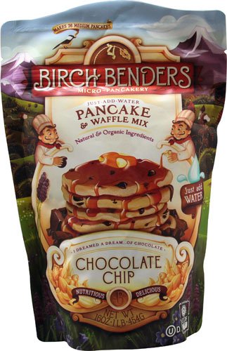 Birch Benders Micro-Pancakery Pancake &amp Waffle Mix Chocolate Chip -- 16 oz - 2 pc