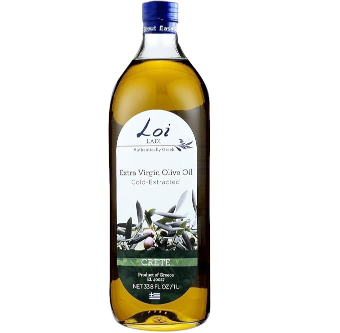 Loi Ladi - Extra Virgin Olive Oil from Crete Greece by Chef Maria Loi Authentic and Unfiltered - 33.8 Fl. Oz.