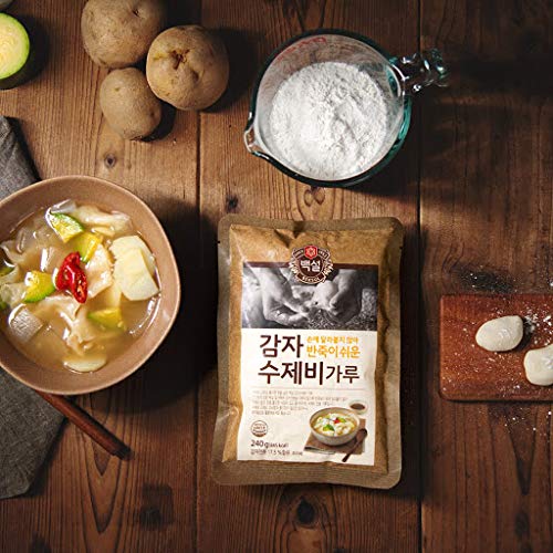 CJ Beksul Frying Mix/Korean Pancake Mix (백설 튀김가루/부침가루) (Potato Sujebi (감자수제비) 5 Pack)