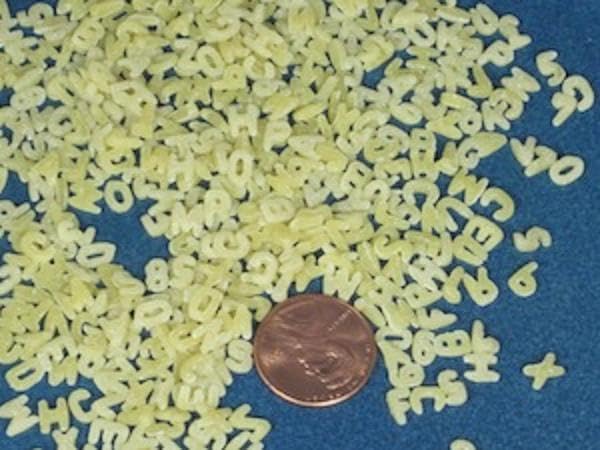 Jellybean Foods Alphabet Pasta Noodles – Alphabet Shaped Pasta – abc Pasta– English Alphabet Pasta – Pasta in Alphabetic design (5 Lbs.)