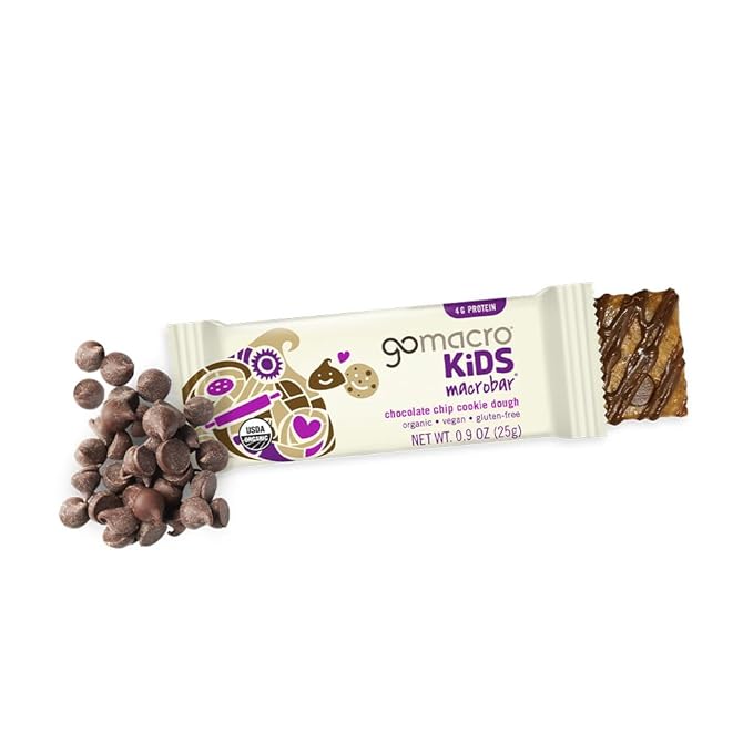 GoMacro MacroBar Organic Vegan Protein Bars - Dark Chocolate + Almonds &amp Coconut Almond Butter Chocolate Chips (2.3 Ounce Bars 12 Count) (Pack of 2)