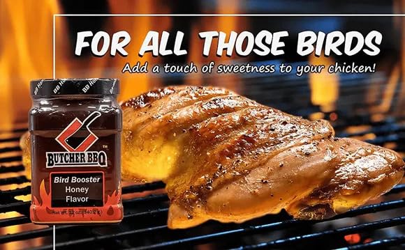 Butcher BBQ | Bird Booster Honey Flavor Injection and Marinade | Use with Chicken and Turkey | Increases Moisture | Adds Flavor | Perfect for Thanksgiving Turkeys