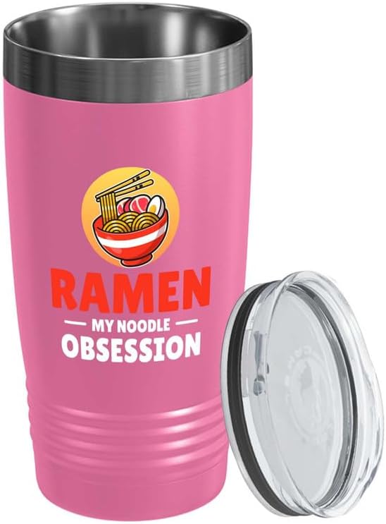 Ramen Lover Pink Edition Viking Tumbler 20oz - my noodle obsession - Food Lovers chicken pumpkin vegan pantry spicy noodles