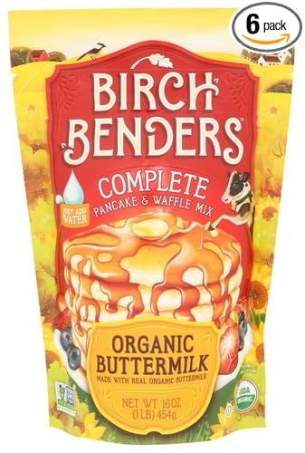 Generic B.irch Benders Pancake &amp Waffle Mix Buttermilk 16 oz (Pack of 6)