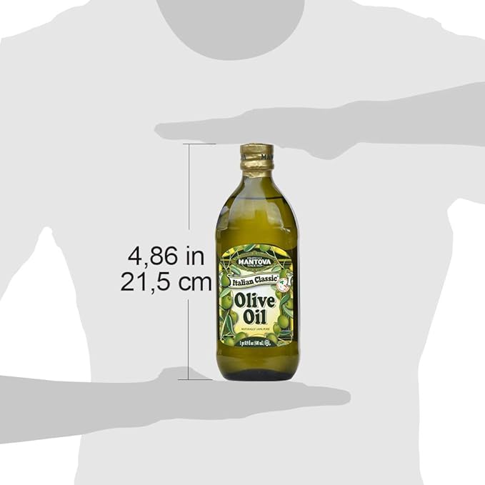 Mantova Italian Classic Pure Olive Oil 17 Ounce (Pack of 6)