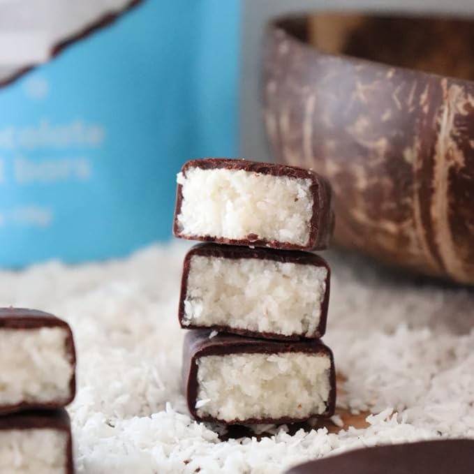 UNREAL Dark Chocolate Coconut Bars (2 Value Size Bags) | Vegan 3g Sugar &amp 3 Simple Ingredients | Non-GMO Gluten Free &amp Fair Trade | 9.5oz each