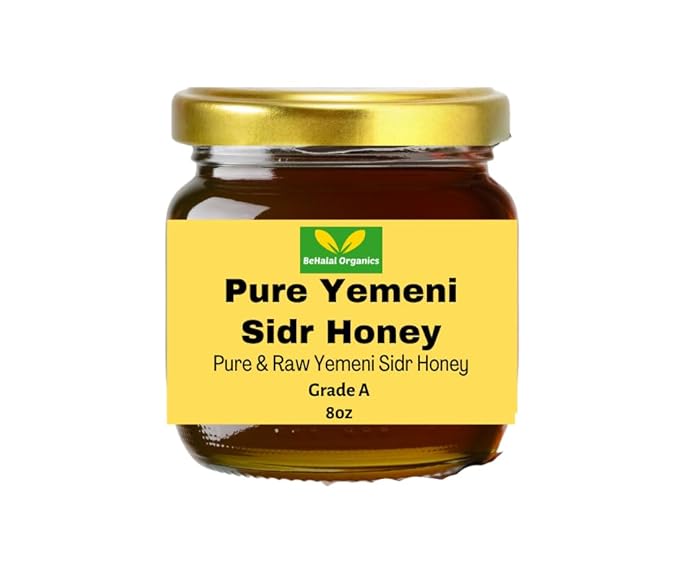 Yemeni Sidr Honey – 100% Pure Grade A Raw &amp Unfiltered &amp Cold-Extracted – Natural Superfood – Premium Sidr Honey from Do’an Valley – 227g / 8oz