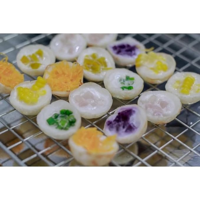เชฟจ๋า Traditional Thai Coconut Pancake Mix – Authentic Kanom Krok Flour Blend for Crispy and Soft Textures – Easy-to-Prep Sweet &amp Savory Snack Base 150g
