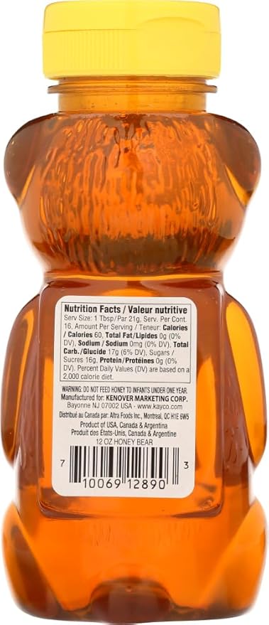 Gefen Honey Bear 12-Ounce (Pack of 6) by Gefen
