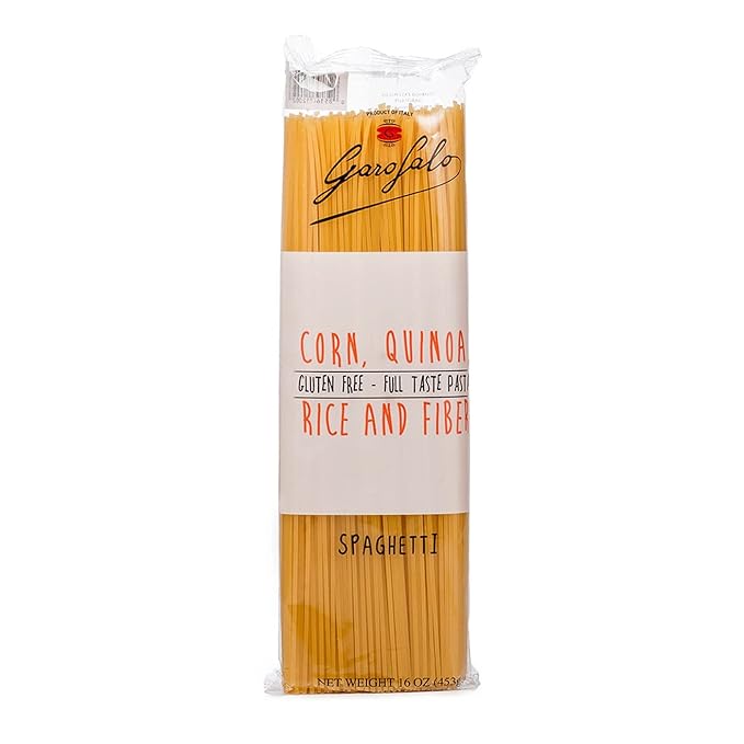 Garofalo - Premium Gluten-Free Spaghetti Pasta Italian Made Corn Rice Potato &amp Quinoa Blend Bronze-Drawn Al Dente (4 pack)