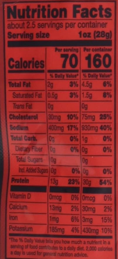 Jack Link's Beef Jerky Original Zero Sugar - Flavorful Meat Snacks Ready to Eat Protein Snacks with 13g of Protein per Serving Made with 100% Beef Keto Paleo Diet Friendly - 2.3 Oz. (Pack of 8)