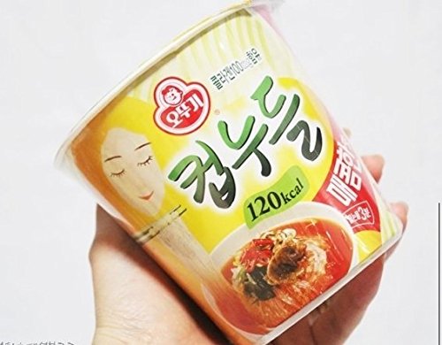 OTTUGI Korean Instant diet ramen low calories 120kcal diet snackhot soup noodle (Spicy Noodles Flavour 120kcal X 6pcs)