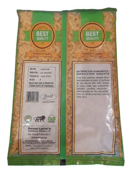 Farm Royale Elbow Pasta-1000gm/Perfect for Delicious Pasta Dishes