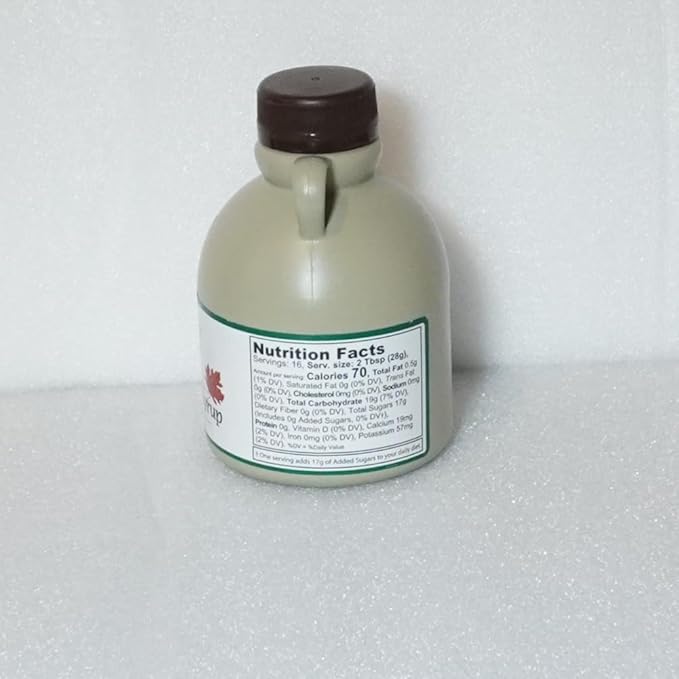 Grade A Dark Amber Walnut Creek Ohio Pure Maple Syrup 16 oz Jug