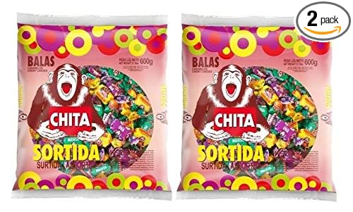Balas Sortidas 600 grs. - 2 Pack/Assorted Chewable Candies 21.16 oz. - 2 Pack._AB