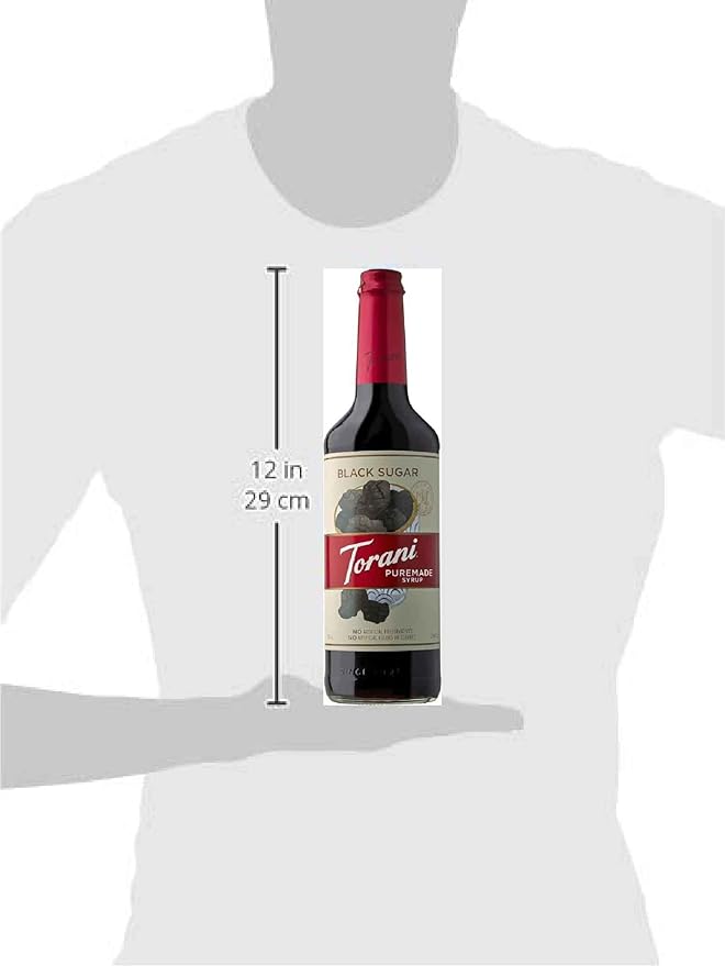 Torani Black Sugar Puremade Syrup 25.4 Ounces (Pack of 4)