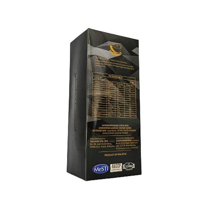 3 Boxes Premium eGano Ganoderma Black Coffee Instant Coffee With Ganoderma Lucidum Extract (3.5g x 30 Sachets/Box)
