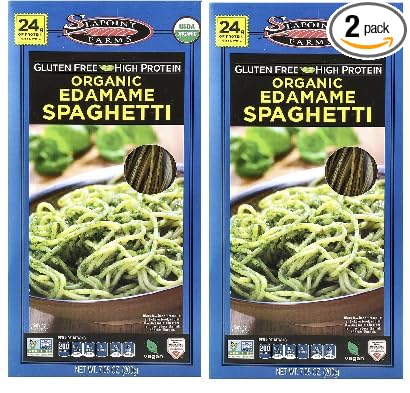 Gluten Free High Protien Organic Edmame Spaghetti (2 Boxes 7 oz. each)