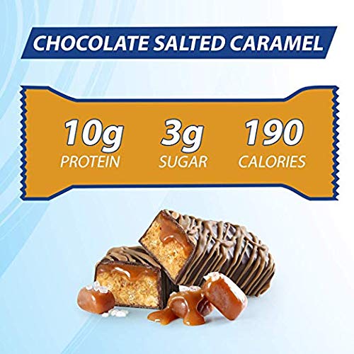 Pure Protein Bars High Protein Nutritious Snacks to Support Energy Low Sugar Gluten Free Chocolate Salted Caramel 1.76oz 4 Pack