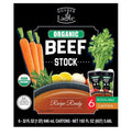 Golden Ladle Organic Beef Stock - 32 fl oz (Pack of 6) - USDA Certified Organic &amp Non GMO - Fat Free &amp Gluten Free - Professional Grade Cooking Base for Soups Stews and Sauces