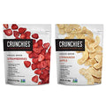 Crunchies Freeze-Dried Fruits Strawberry &amp Cinnamon Apple Bundle 100% All Natural Crispy Snacks Gluten Free &amp Vegan 12ct (6 Of Each Flavor) 1 Ounce Bags (Packaging May Vary)