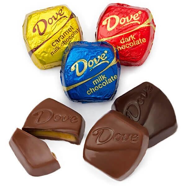 Easter ASSORTIT X Dove Collab All Chocolate Candy Variety Sampler Milk Dark And Caramel Individually Wrapped 1 Lbs (16-Oz) American Classic 3 Flavor Mix
