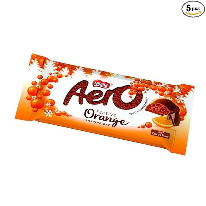 Nestle Aero Festive Orange (5 x 90g Sharing Bars)