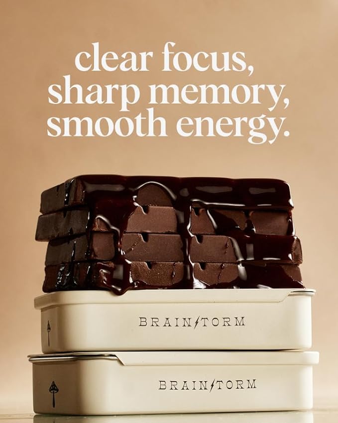 Alice Mushrooms Brainstorm | Mushroom Chocolates | Energy Bites for Focus Clarity &amp Cognitive Function | Lions Mane Cordyceps Mushrooms Guarana &amp Phosphatidylserine Natural Caffeine | Noot