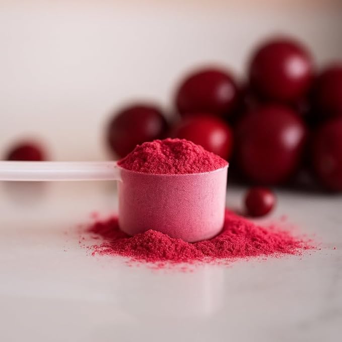 KOYAH - Organic Cranberry Powder: 30 Servings (1 Scoop = 1/4 Cup Fresh) Freeze-Dried Whole-Berry Powder 100% Pure - No Additives