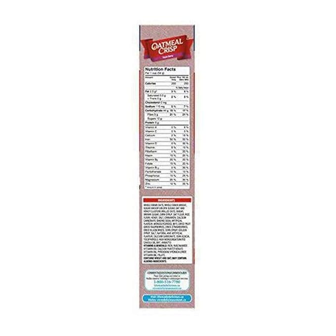 Oatmeal Crisp Triple Berry Cereal Family Size 570g/20.10oz 3-Pack {Imported From Canada}