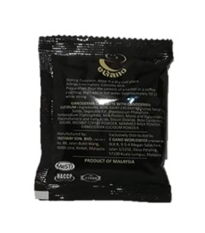 2 Boxes eGano Premium Ganoderma Cafe Latte Instant Coffee With Ganoderma Lucidum Extract (21g x 20 Sachets/Box)