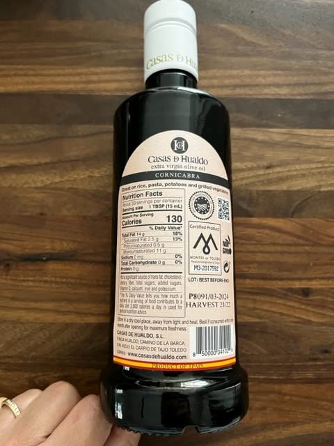 Casas De Hualdo Picual Extra Virgin Olive Oil Imported From Spain (500 ML Pack of 6)