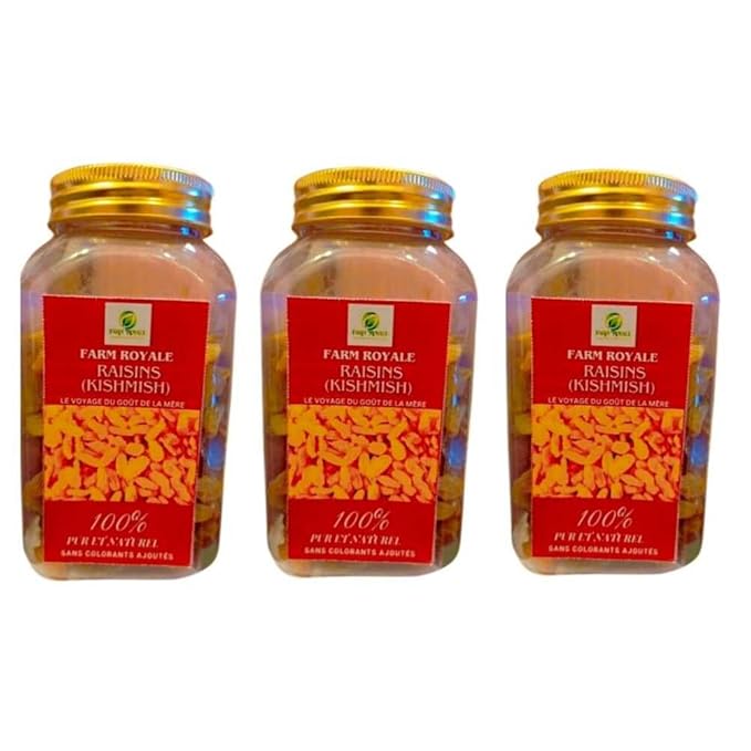 Farm Royale Green kishmish -750GM (3 * 250 GM) ||100% Pure and Natural||Shudh||Handpicked Material||Export quality
