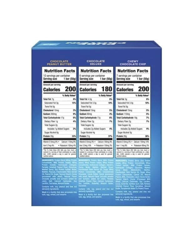 Pure Protein Bars Variety Pack 1.76 oz 23-count