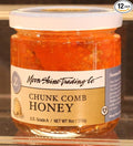 Moon Shine Trading Co California Chunk Comb Wildflower Honey - 9 oz (Pack of 12) - Gourmet Local Honey with Comb