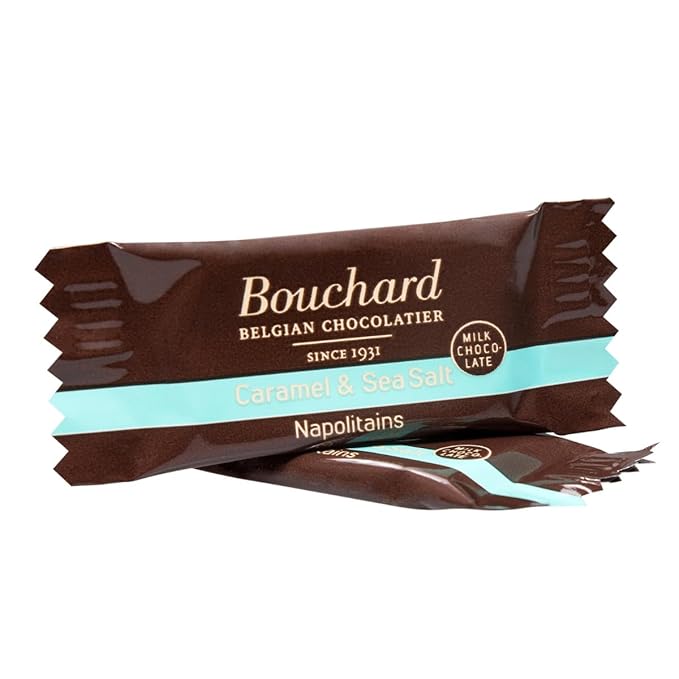 Bouchard Belgian Milk Chocolate with Caramel &amp Sea Salt (5.29 OZ / 150g) (Pack of 3)