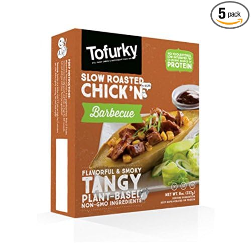 Tofurky Slow Roasted Bbq Style Chick'n 8 Ounce (Pack of 5)