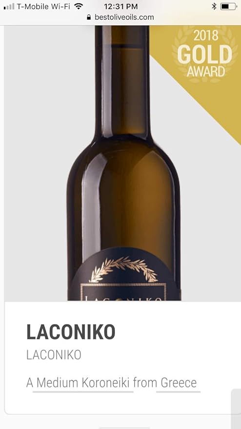 Laconiko Ultra Premium Extra Virgin Olive Oil (Lemon)