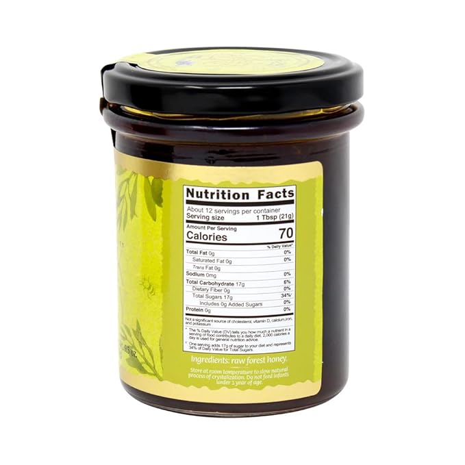 MY LAND Forest Greek Natural Raw Honey Unfiltered (9.5 Ounce (Pack of 1))