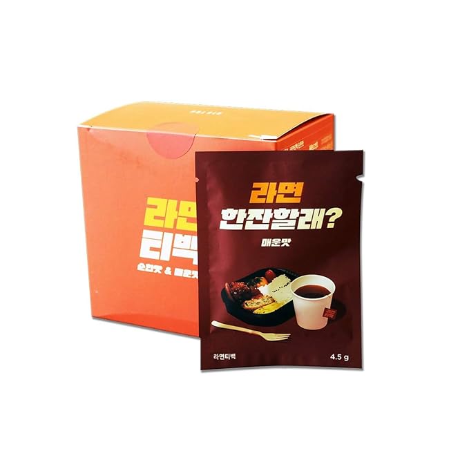 [Palkin] Korea Ramen Tea Bag 16ea (8 hot&ampspicy flavors + 8 mild flavors) / Korean food / Korean tea / Korean Ramen / Would you like a cup of ramen? (overseas direct shipment)