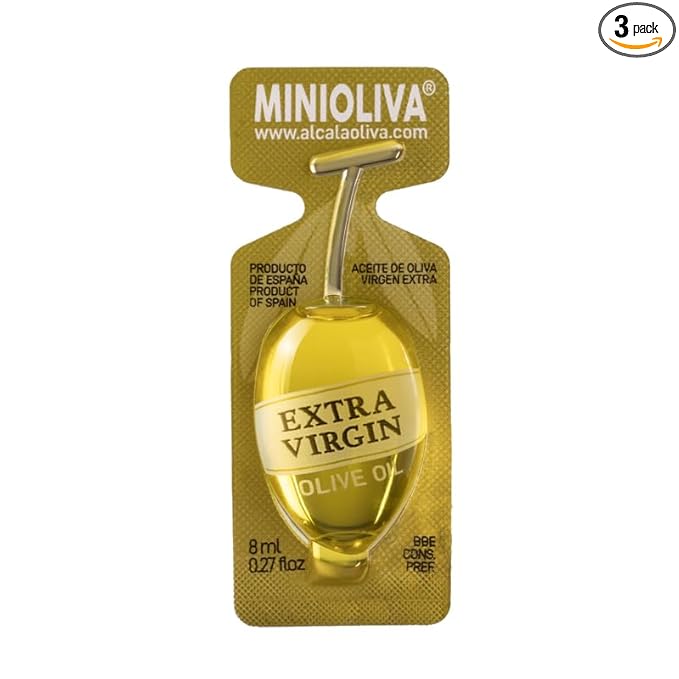 Mini Oliva - Extra Virgin Olive Oil Single Serve - 3 Pouches of 12 pods (36 Total 0.27 fl oz each)