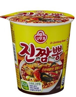 Ottogi Jin jjambbong ramen Noodles 75g (x 6 Cups)