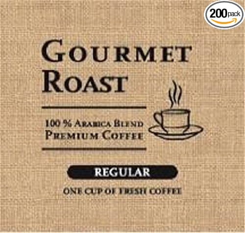 Gourmet Roast Regular 1-Cup Coffee Pod Case Of 200