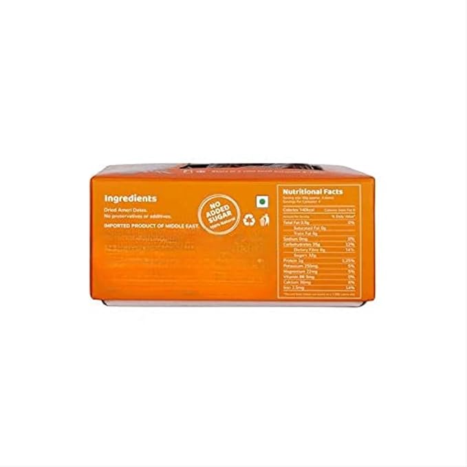 Generic Ameri Dates (Khajoor/Khajur) 100% Natural | Rich in Calcium Iron and Potassium | Instant Energy - 400 gm