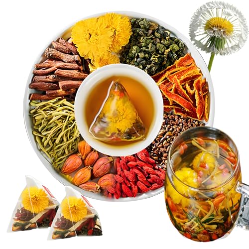 Goji Berry Chrysanthemum Tea30bagsWolfberryChrysanthemumDandelionMulberry LeafHoneysuckleCassia SeedCardeniaOrange Peel8 Excellent Raw Material Kidney Liver Formulas Plant Herbs (1)